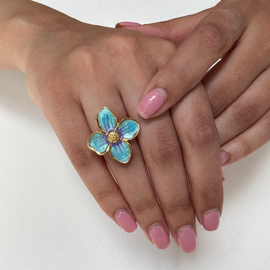 "Coral Kiss" Adjustable Ring 💍